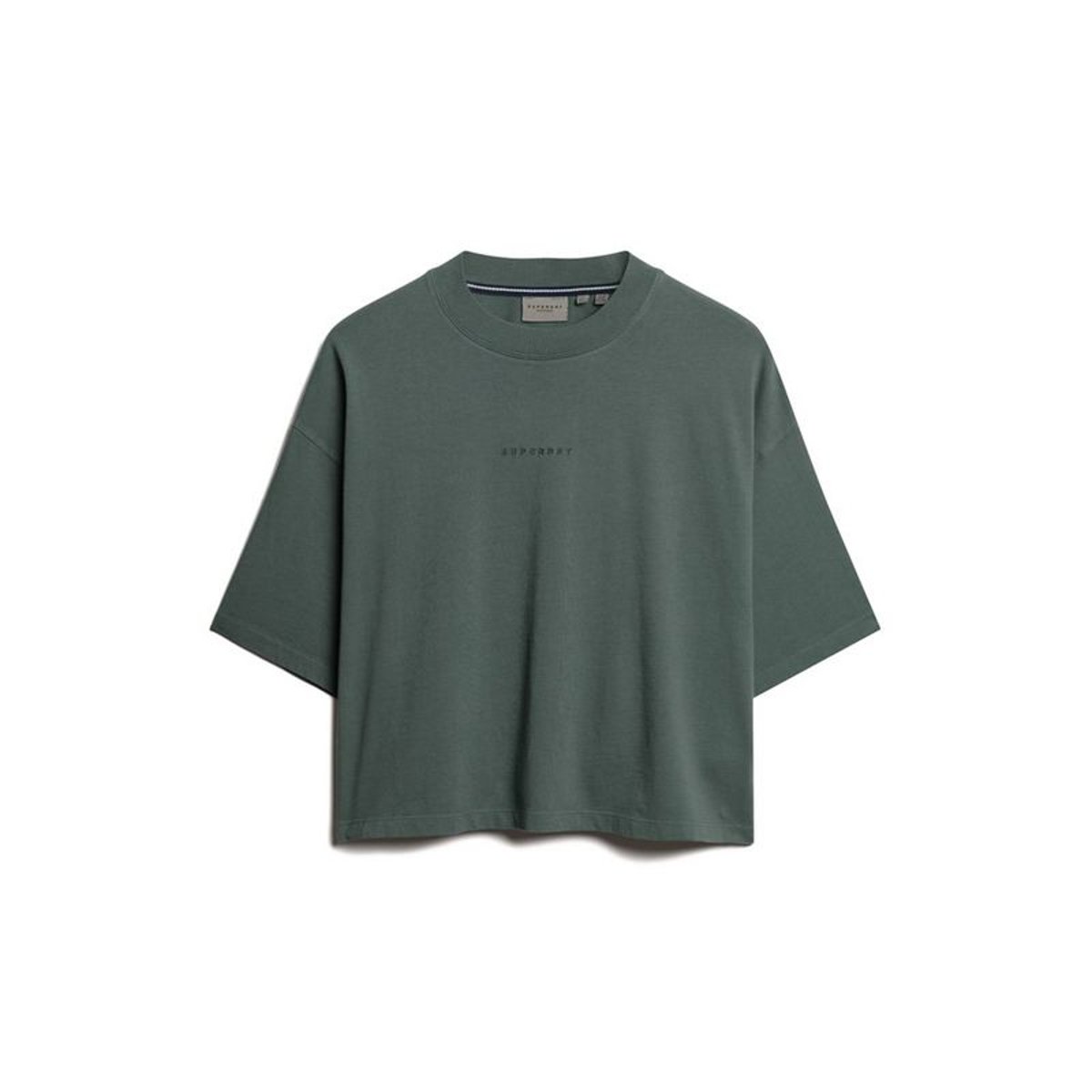 Haut droit brodé Micro Logo vert baumier, SUPERDRY