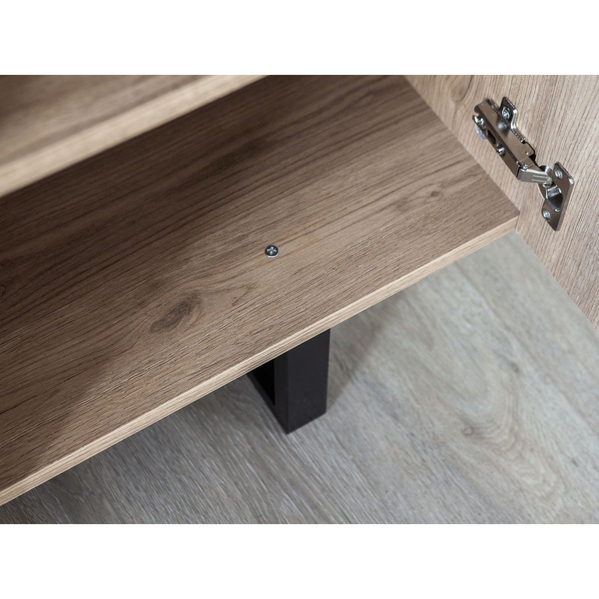 Meuble TV 180 cm panneaux de particules, OPERA marron clair, BOBOCHIC