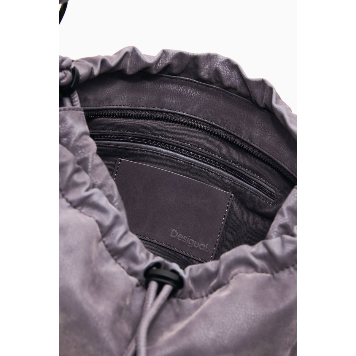 Sac moyen en denim noir, DESIGUAL