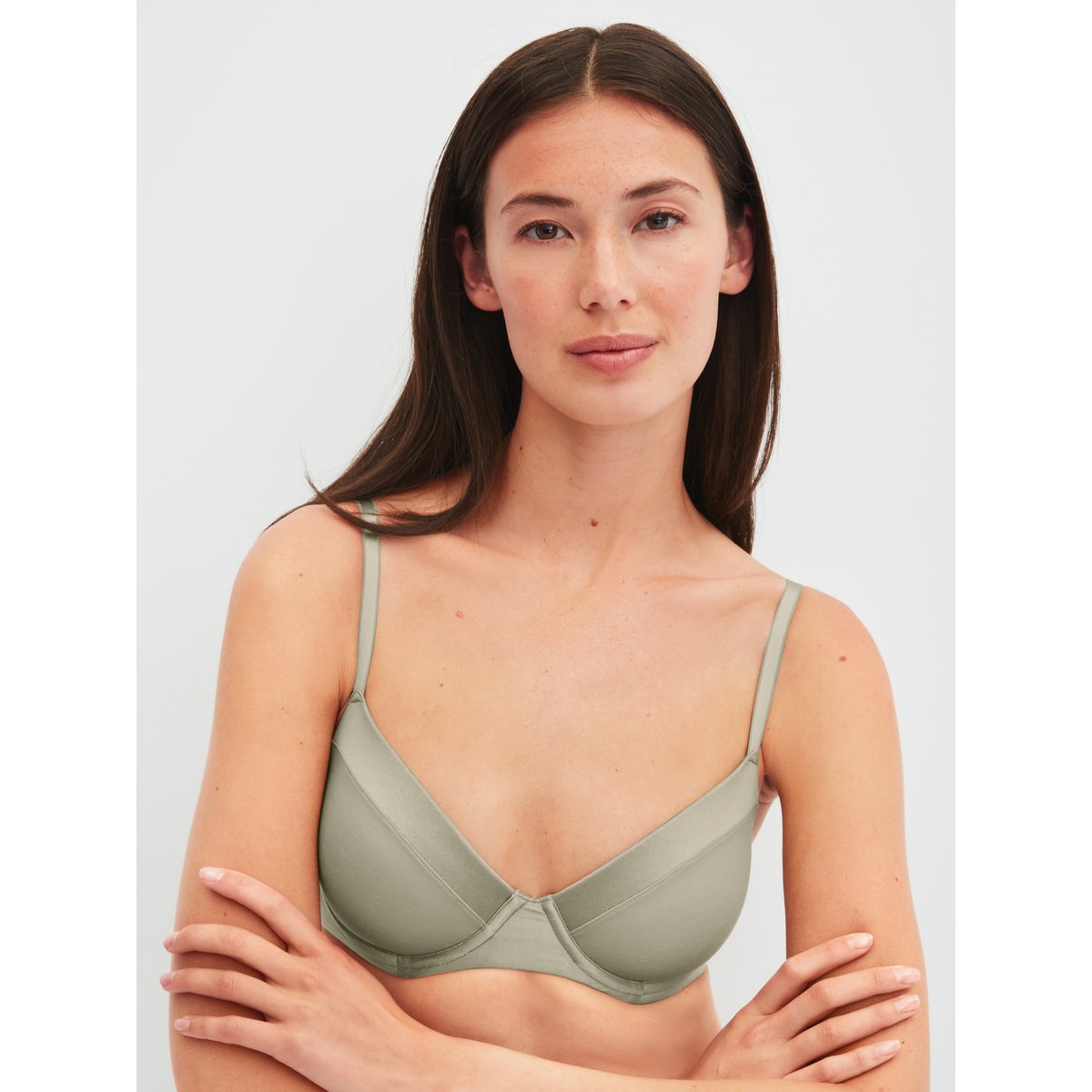 Soutien-gorge T-shirt Coton CATE tea green, CALIDA