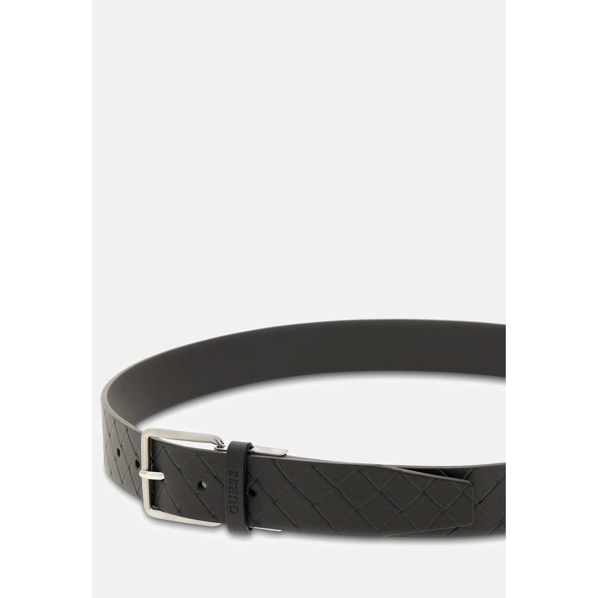 Ceinture Guess En Cuir Véritable Torino noir, GUESS