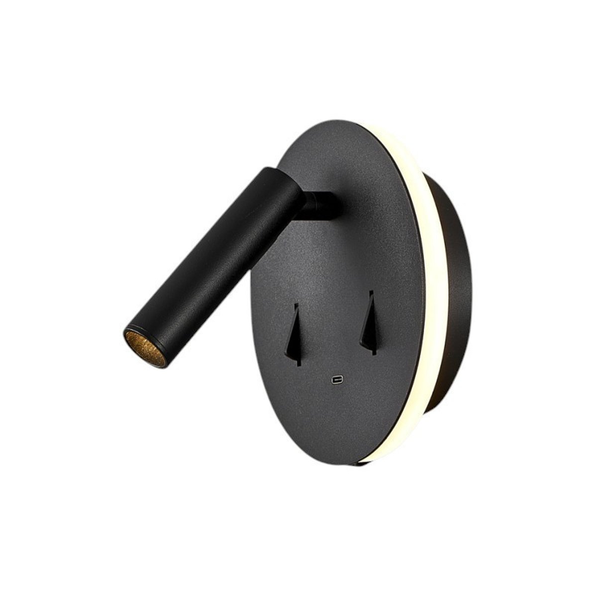 Applique Tête De Lit Led Noir USB-C Mily noir, MILLUMINE