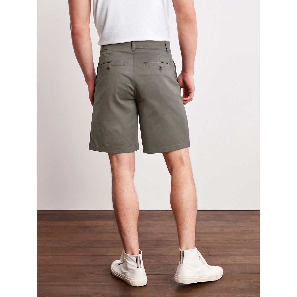 Short Chino Stretch Coupe Ample gris anthracite, NEXT
