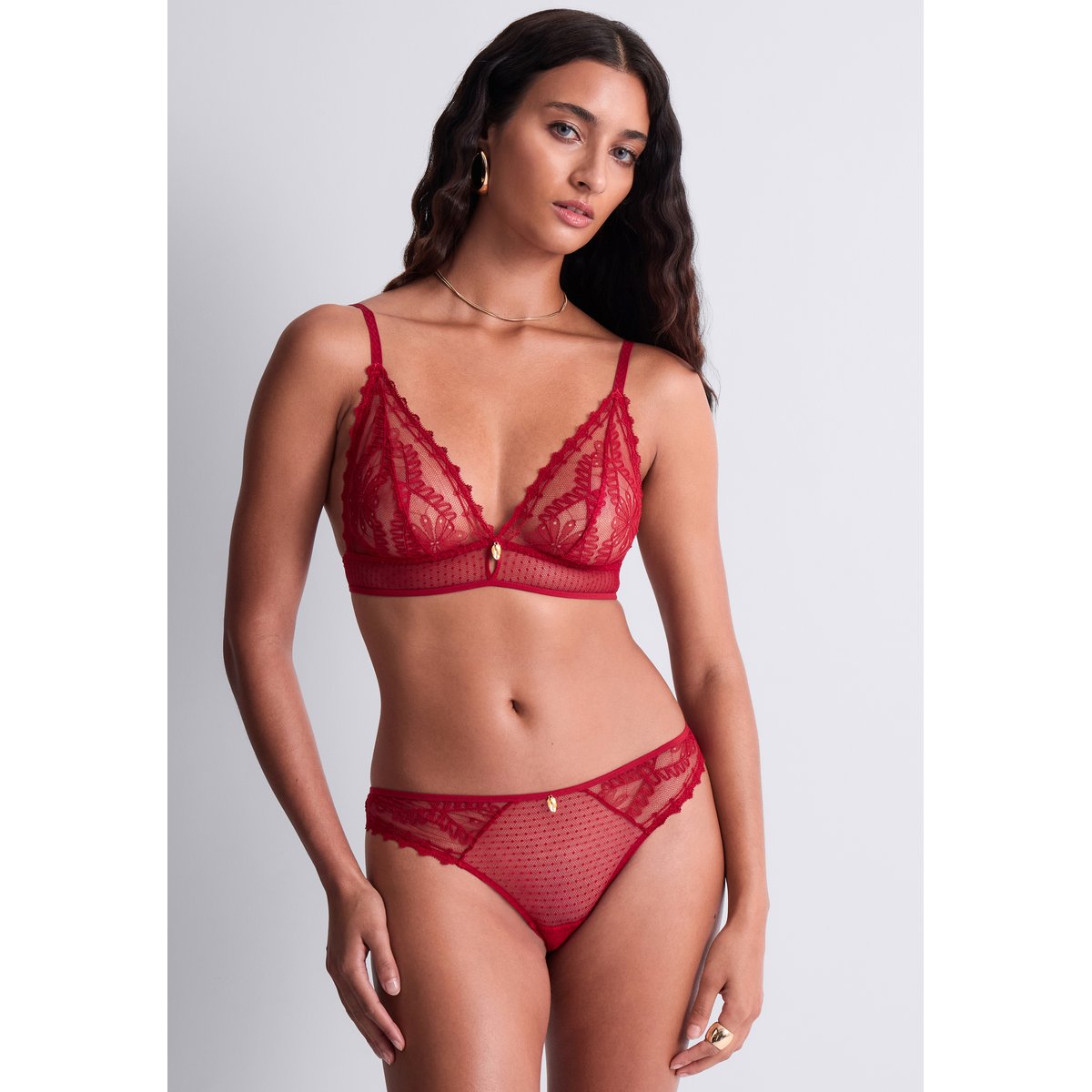 Culotte Italienne Mystery of Love rouge, AUBADE
