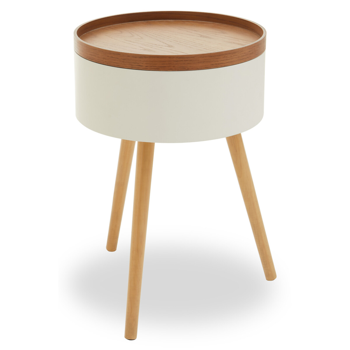 Lars Scandi Storage Side Table natural, SO'HOME