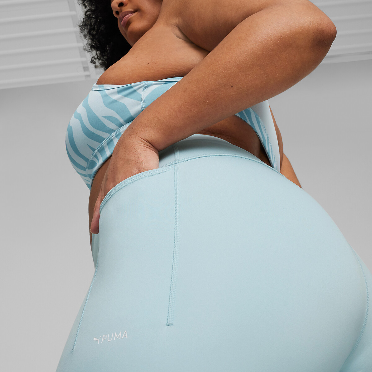 Legging de sport Puma Fit Matte finish turquoise, PUMA