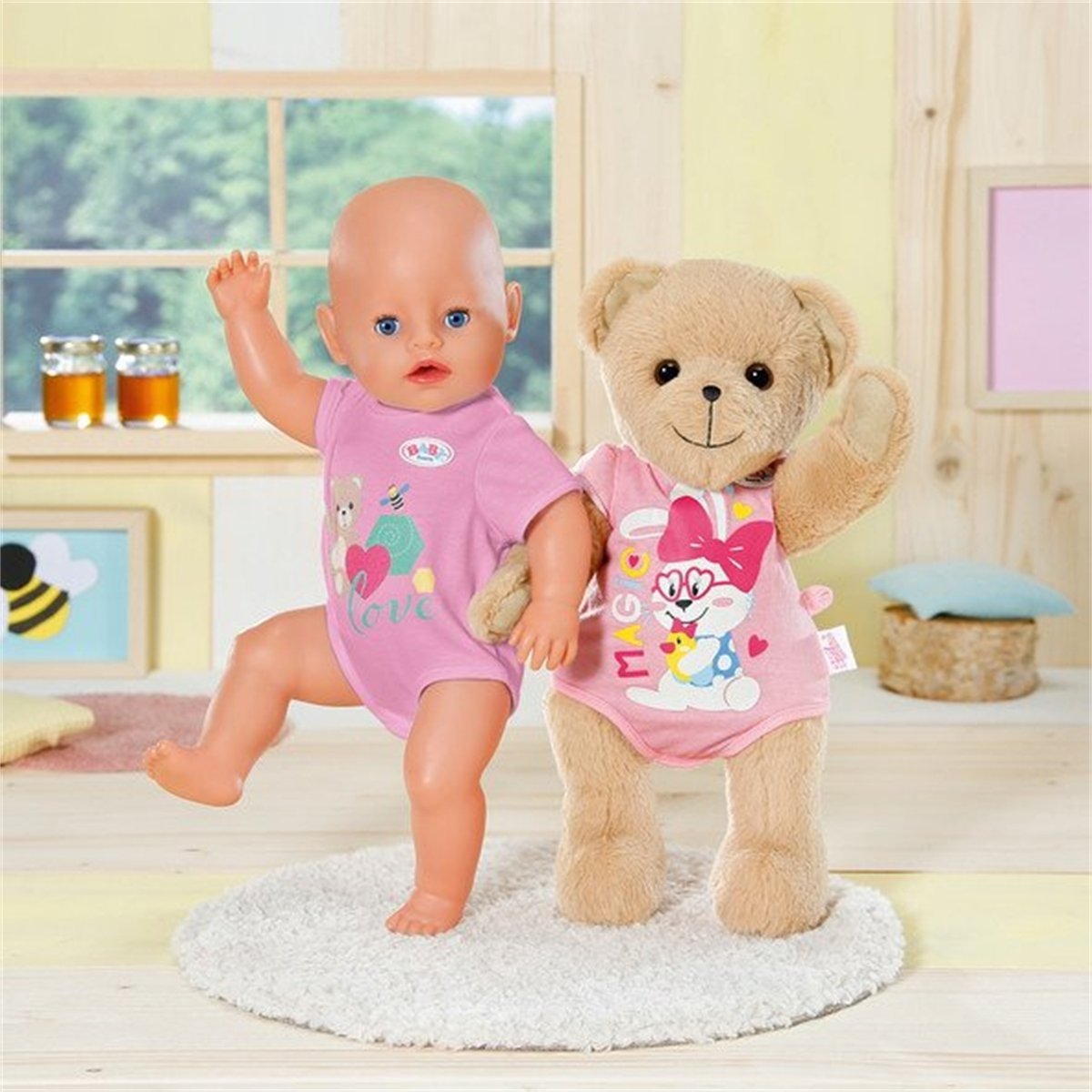 Baby born Ours rose multicolore, ZAPF CREATION