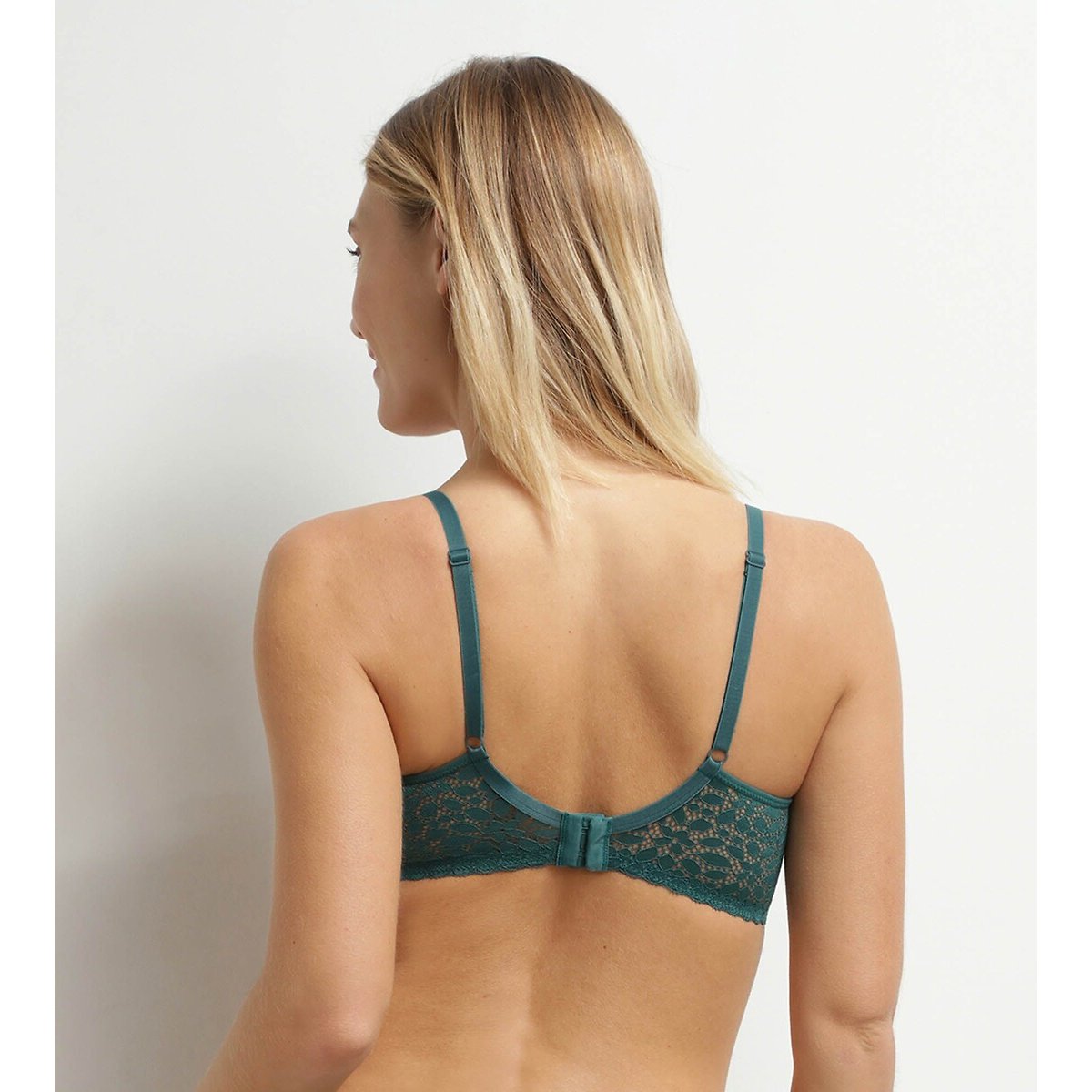 Reggiseno senza ferretti Daily Dentelle verde smeraldo, DIM
