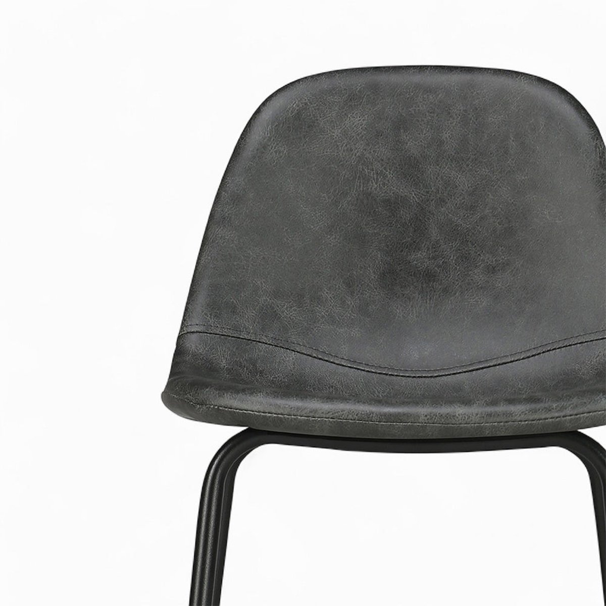 Pack 4 chaises pour îlot central 65 cm - HENRIK taupe et gris noir, MAISON PAVANE