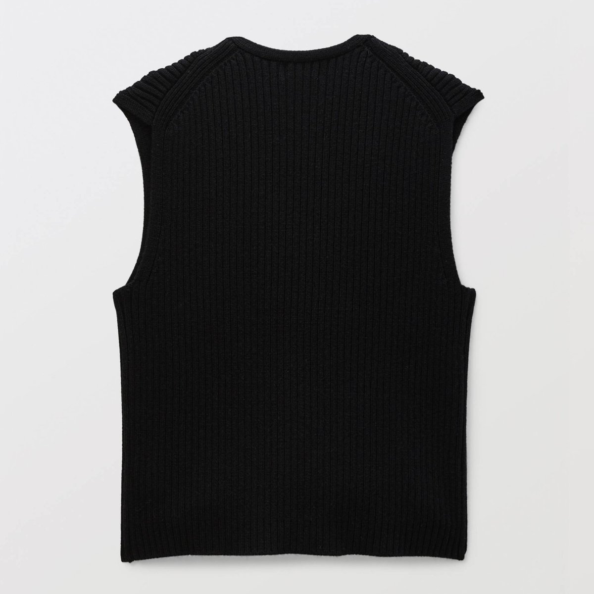 Veste zippée maille avec poches contenant de la laine noir, MONOPRIX