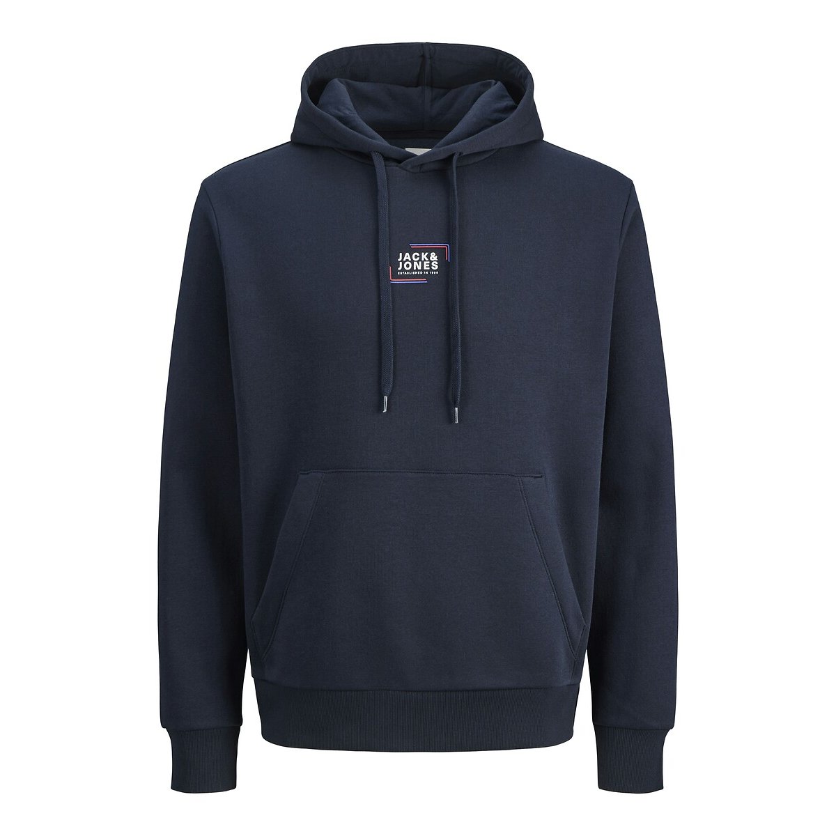 Sweat à capuche bleu marine, JACK & JONES