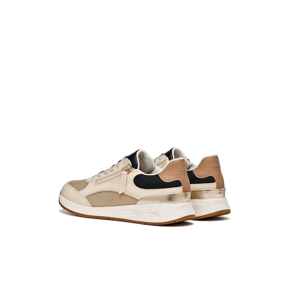 Sneakers traspiranti, BULMYA beige/nero, GEOX