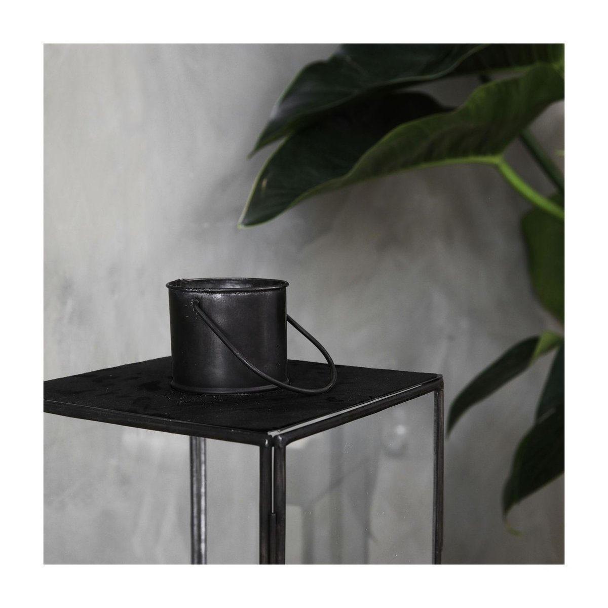 Lanterne Narrow h 79 cm noir antique, HOUSE DOCTOR