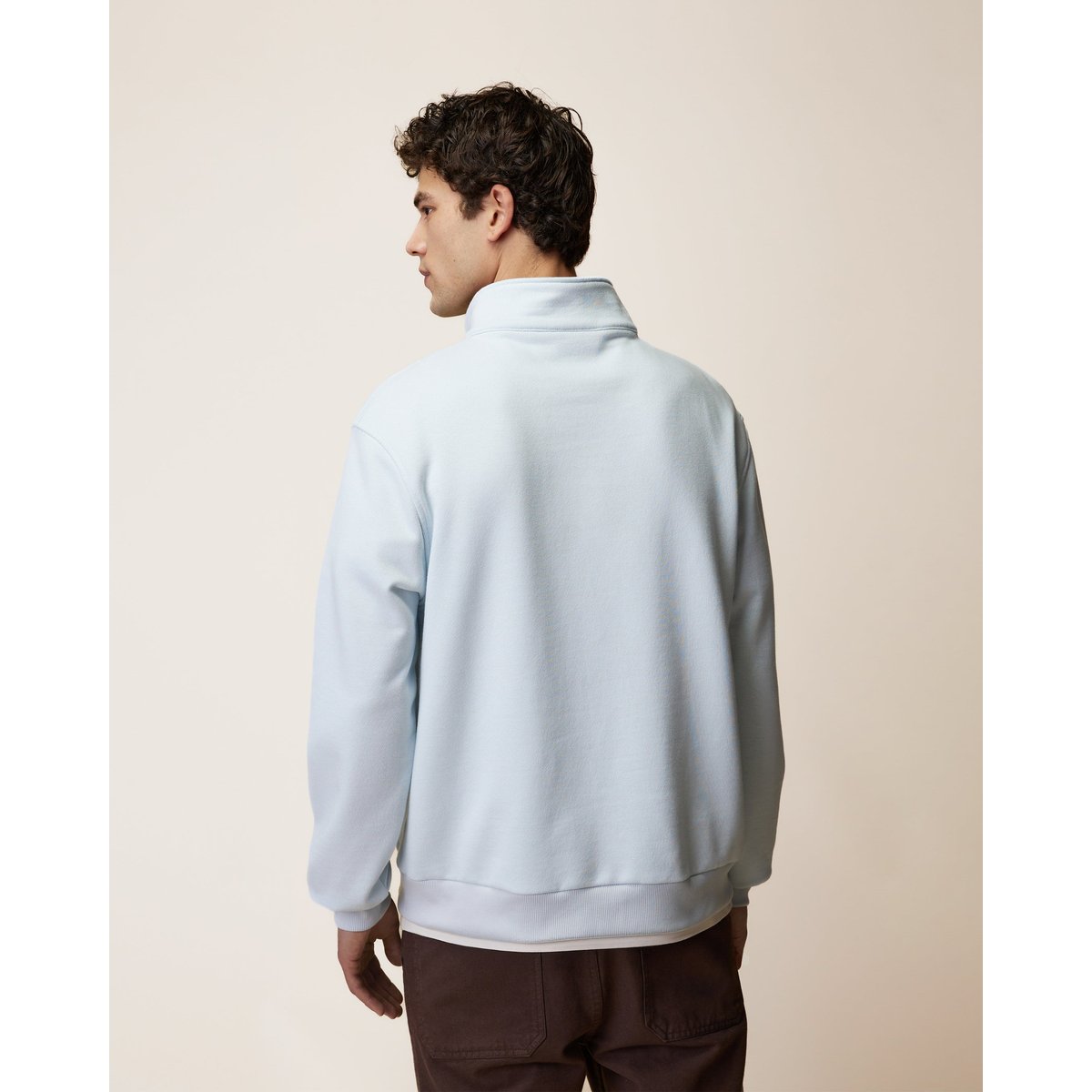 Sweat en molleton bleu clair, FAGUO