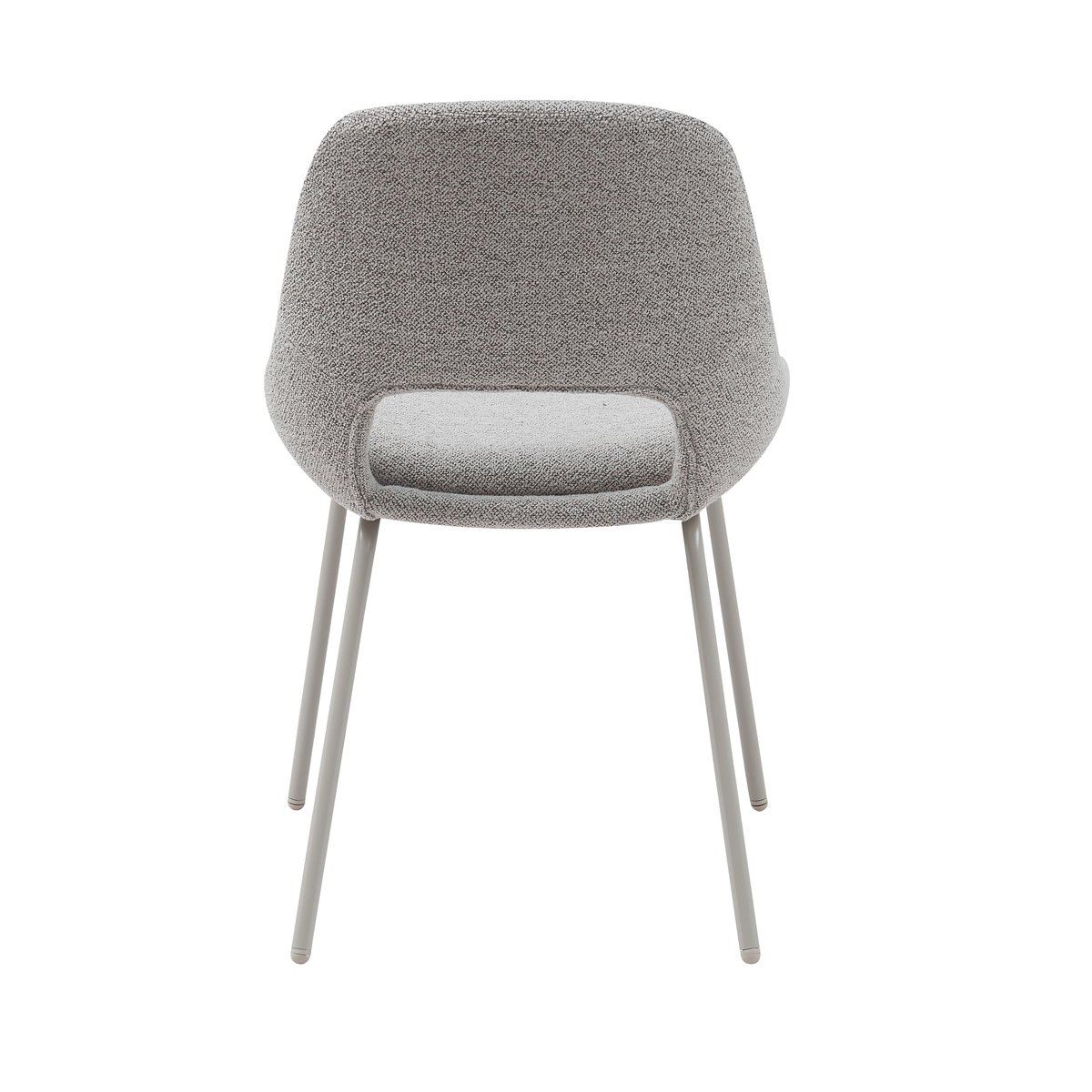 Chaise repas tissu marron marron clair, ZAGO