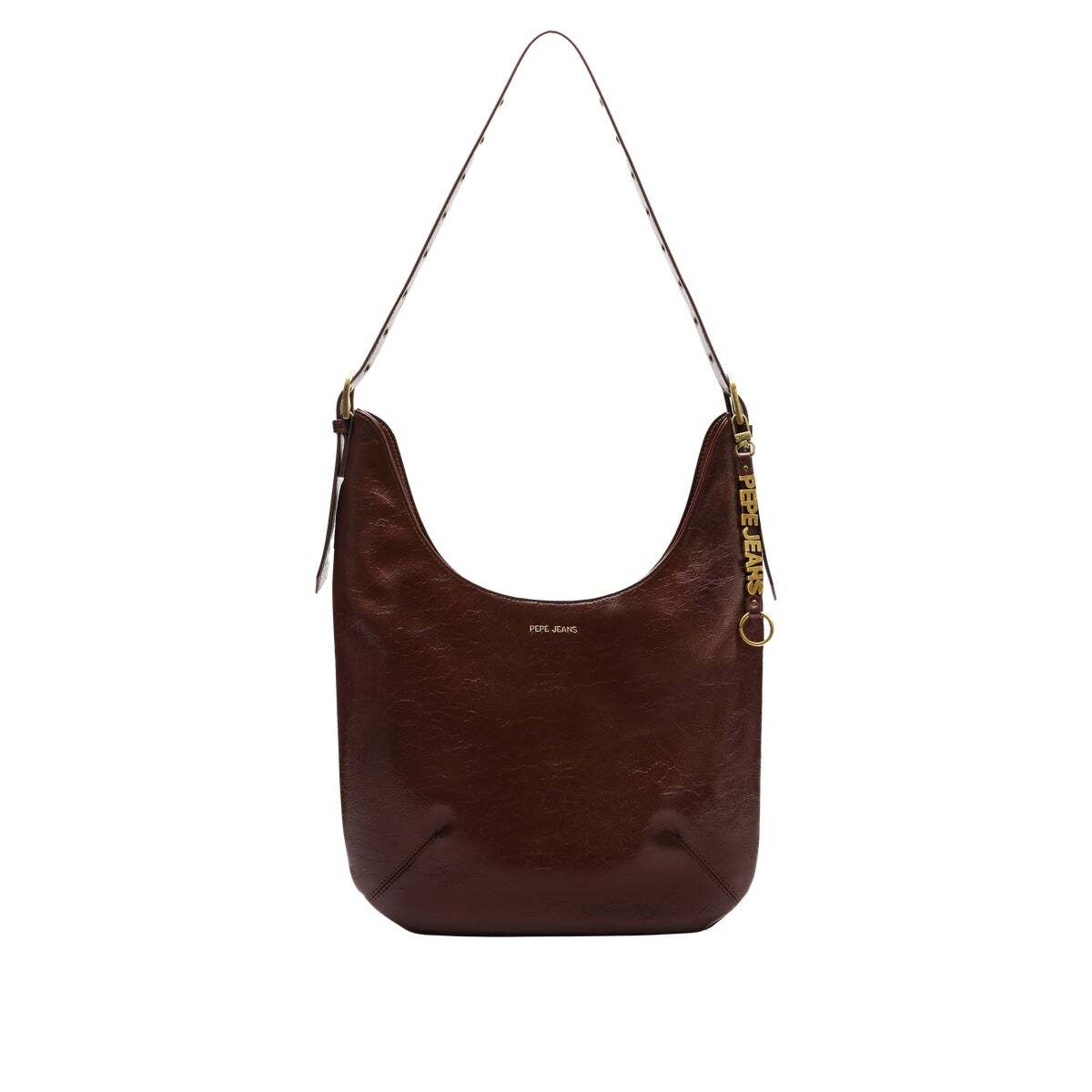 Sac Hobo Effet Cuir brun, PEPE JEANS