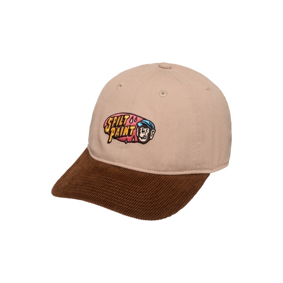 Casquette snapback SPLIT PAINT LOW marron sepia, ELEMENT