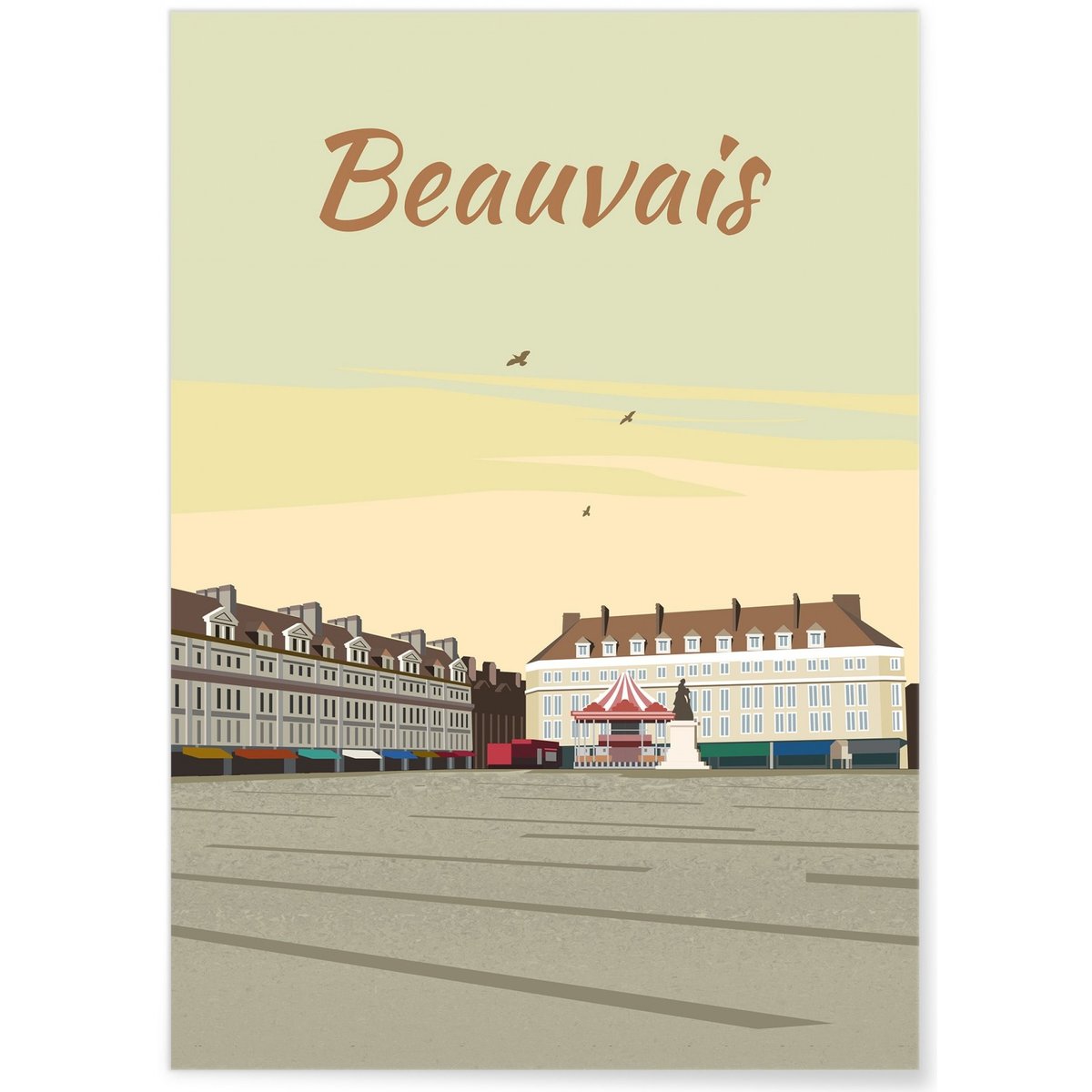 Affiche ville de Beauvais blanc, L'AFFICHERIE