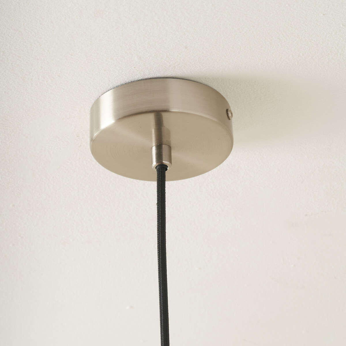 Cleo Glass Tulip Pendant Light in Antique Silver smoky glass, SO'HOME