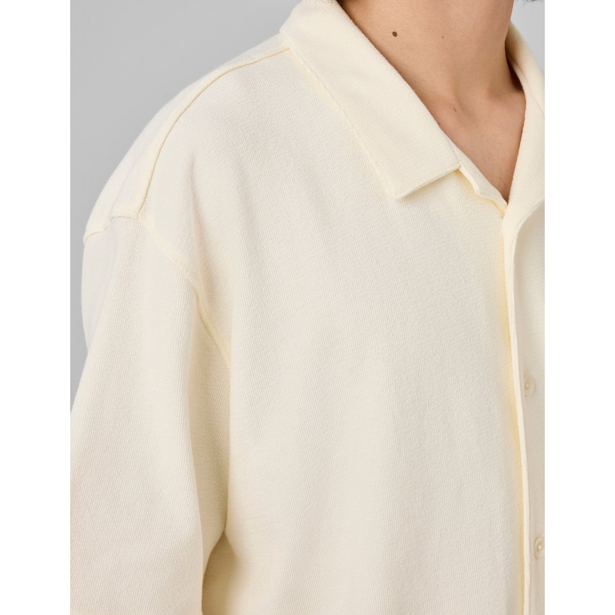 Chemise manches courtes fantaisie naturel, BZB