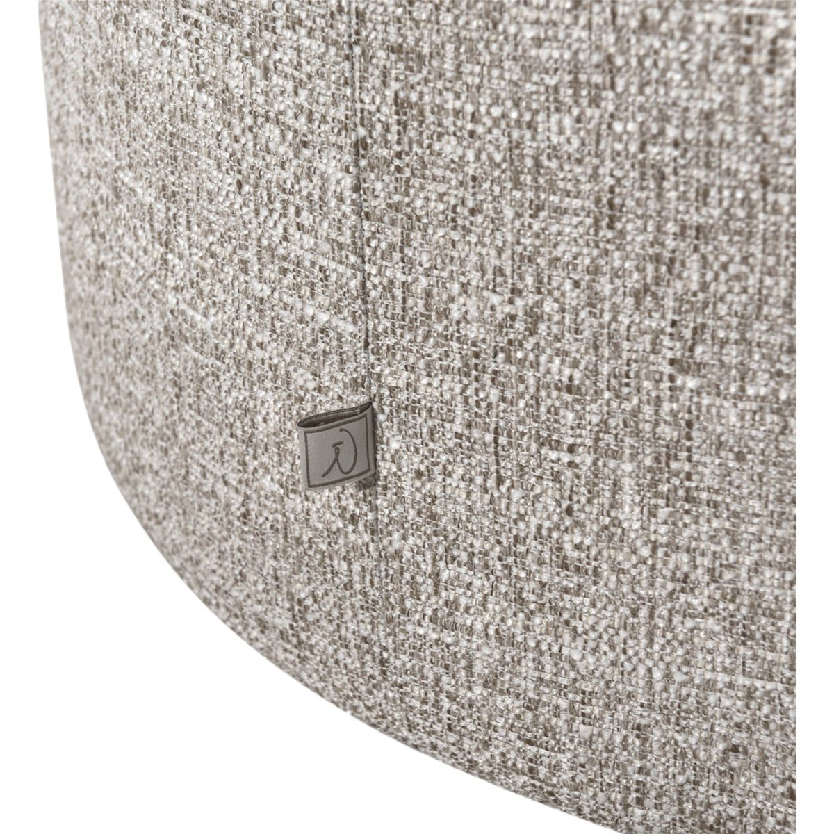 Fauteuil lounge pivotant en tweed crème tweed, RECOLLECTION