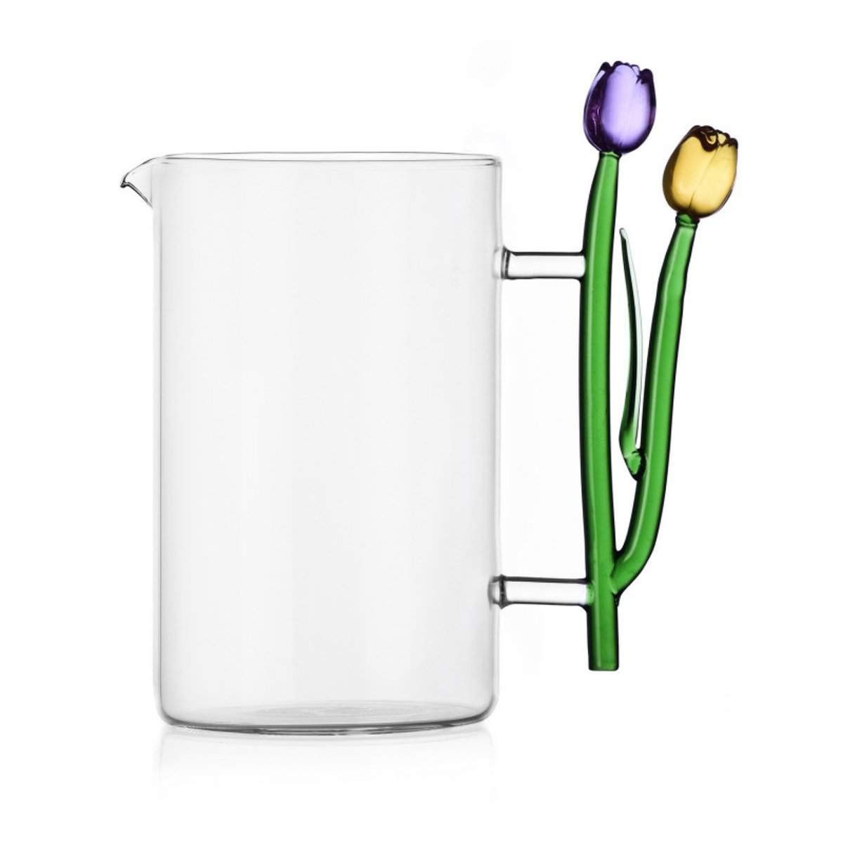 Carafe à eau verre fleurs tulipes BOTANICA Tulips multicolore, ICHENDORF