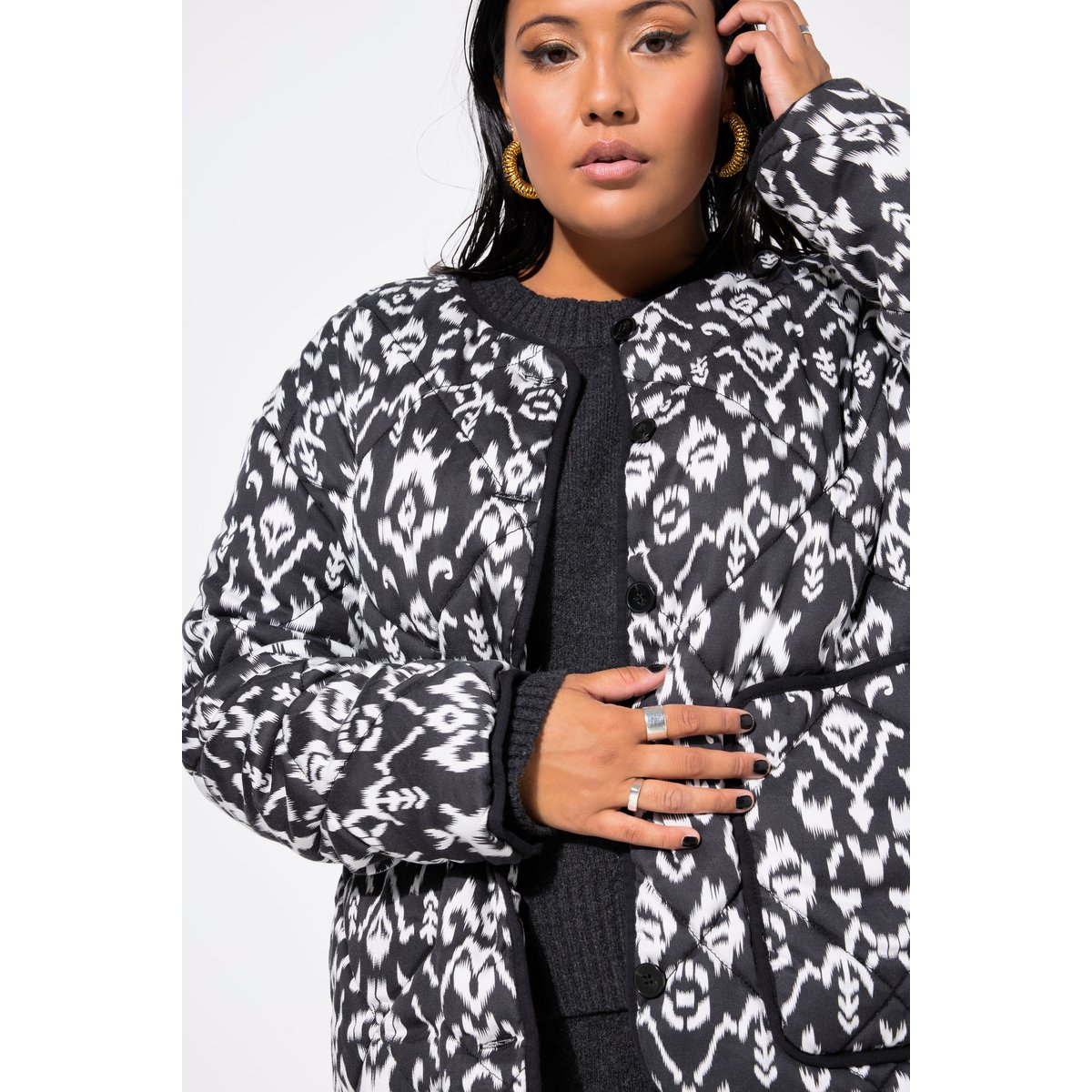 Veste matelassée, coupe Boxy noir, STUDIO UNTOLD
