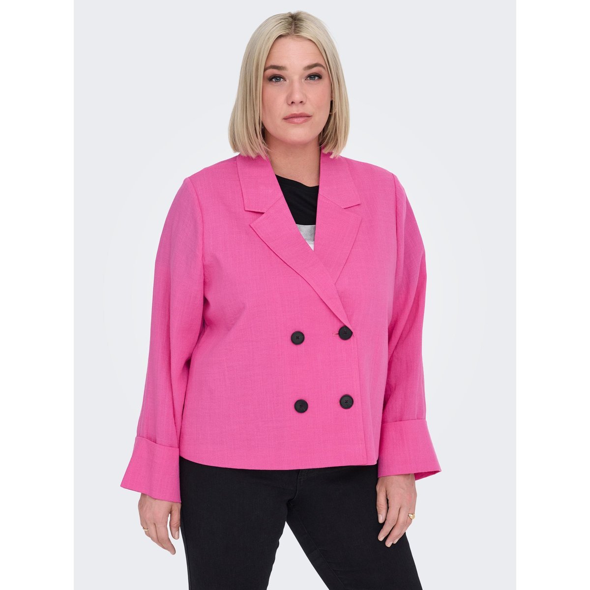 Blazer fuchsia fedora, ONLY CARMAKOMA