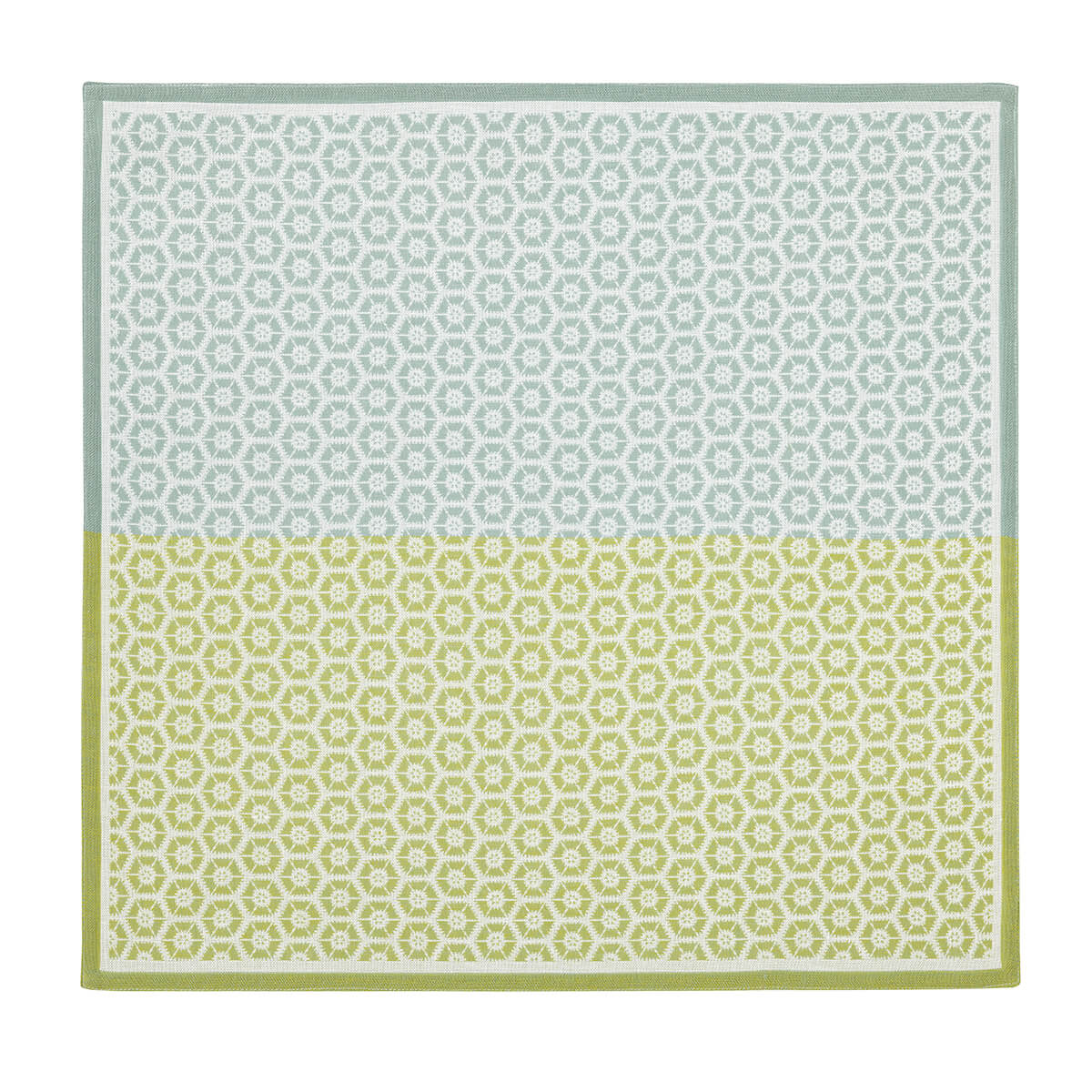 Serviette de table en Coton, WAGARA céladon, LE JACQUARD FRANCAIS