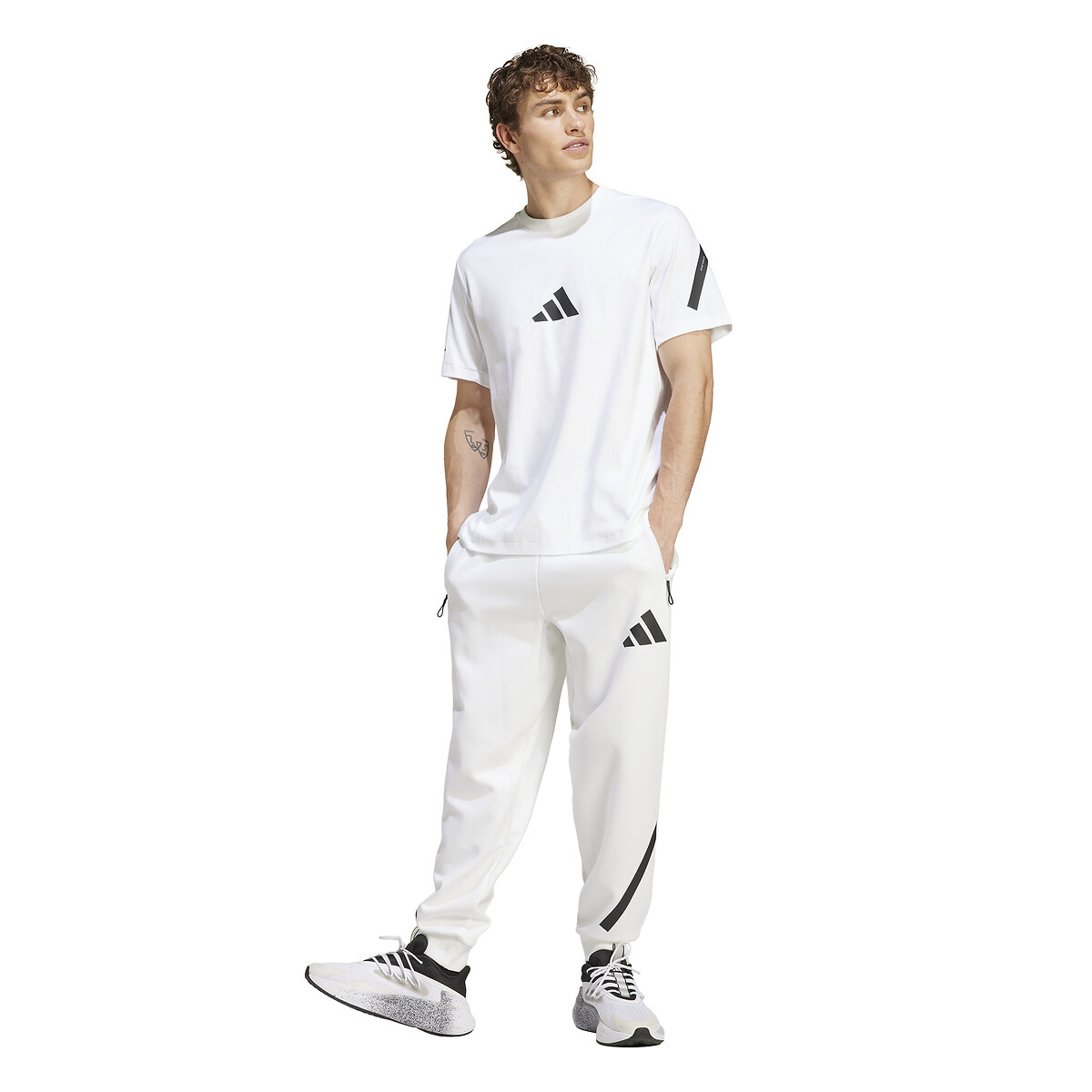 T-Shirt mit Logo-Patch aus Silikon weiss, adidas Performance