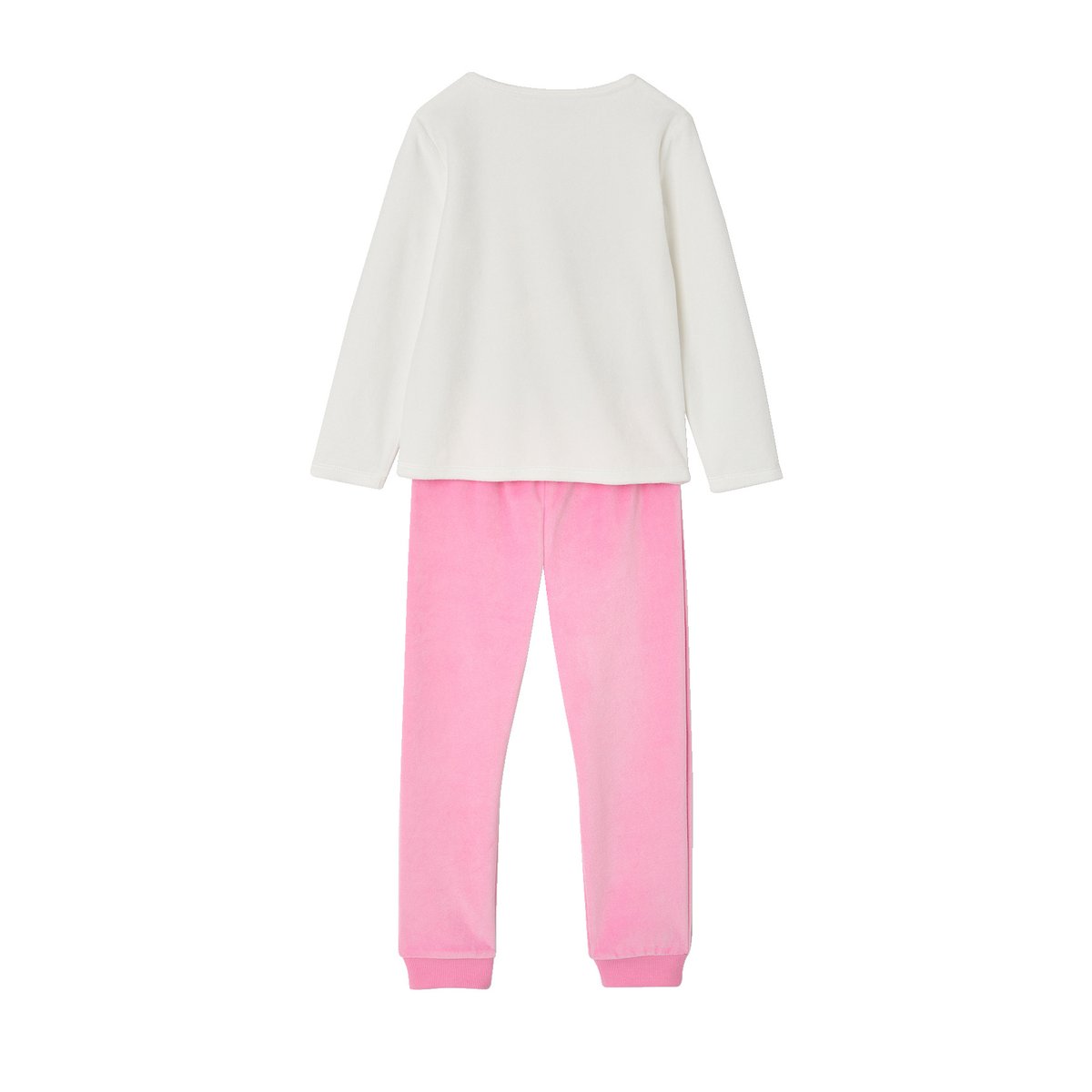 Lot de 2 pyjamas longs gris chiné, VERTBAUDET