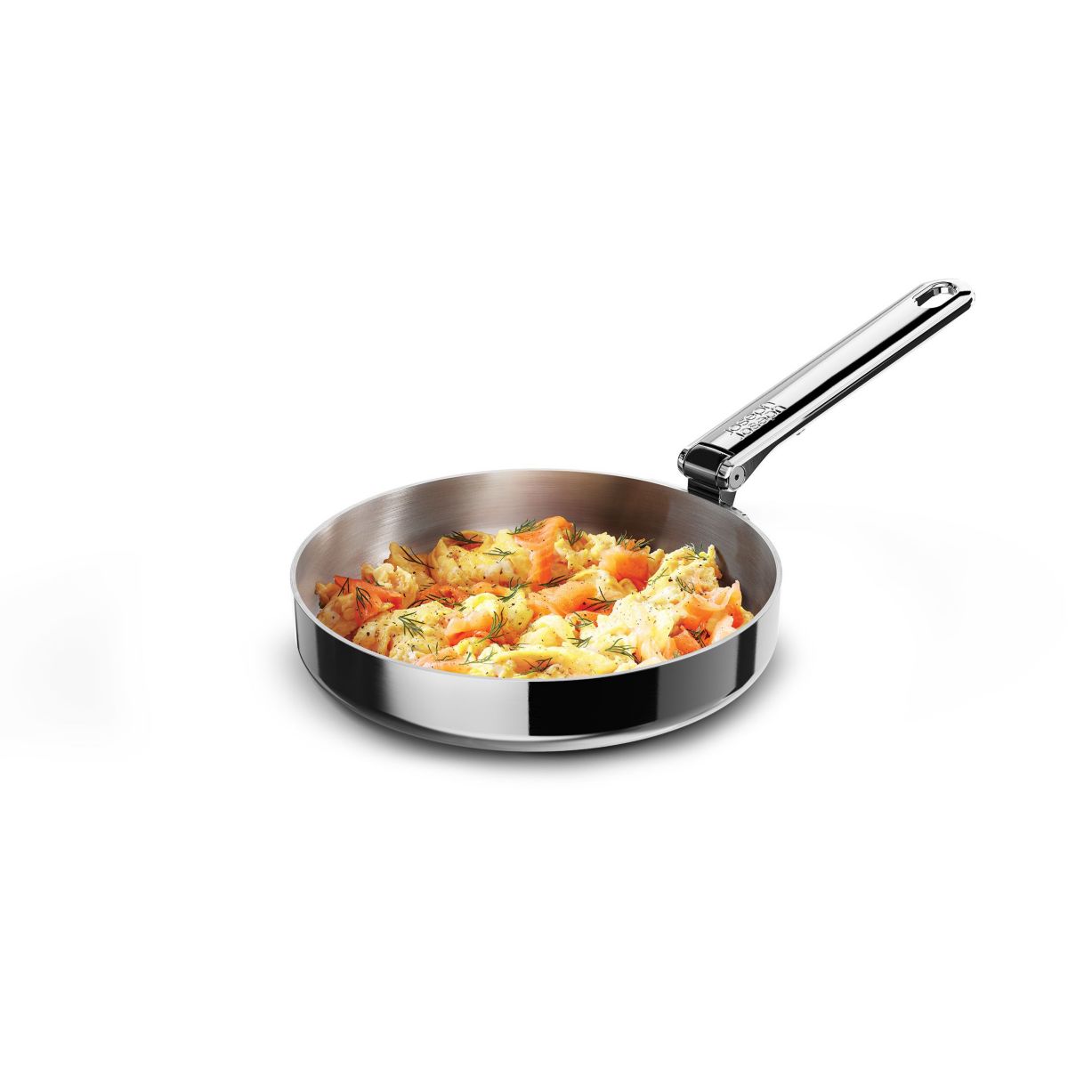 Poêle Space 20cm avec poignée pliante inox argenté, JOSEPH JOSEPH