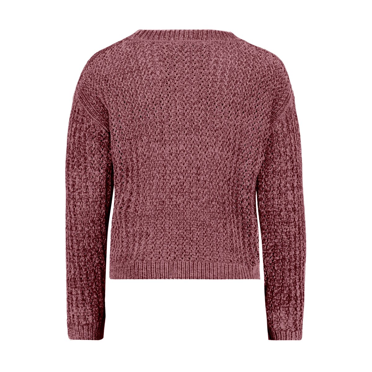 Pull-over en grosse maille à fils de fil textile rose taupe, BETTY BARCLAY