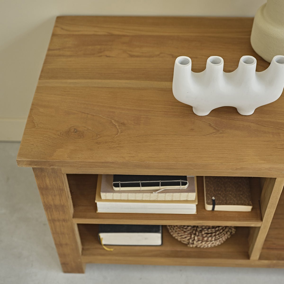 Meuble TV en bois de teck 150 cm BOSTON naturel, BERAH GETAH