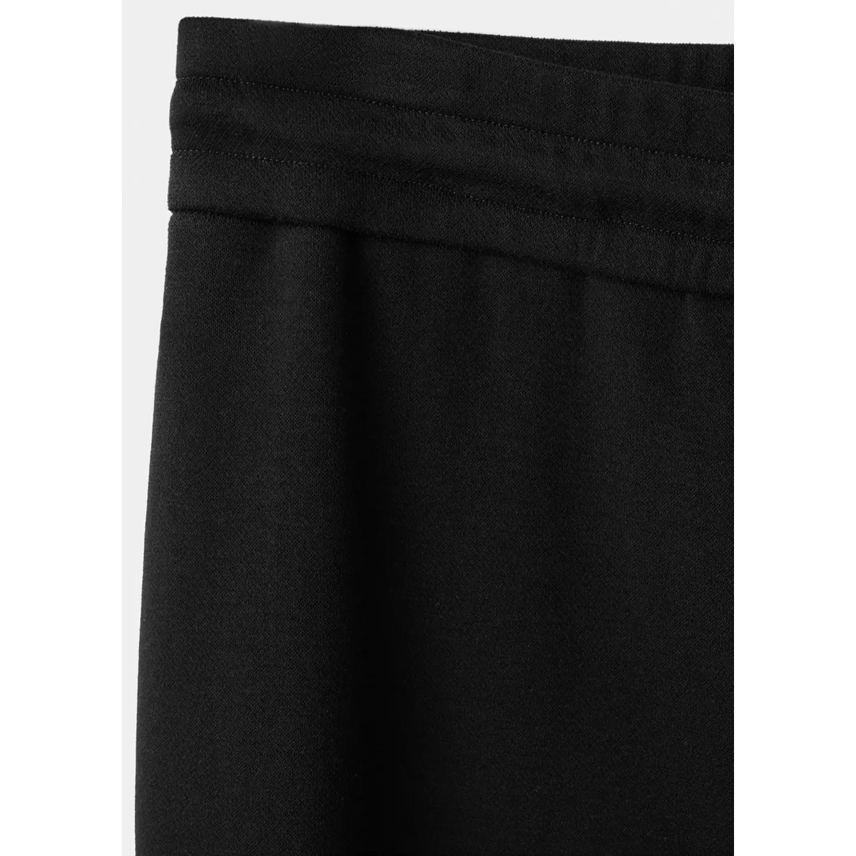 Pantalon droit maille fine noir, MANGO