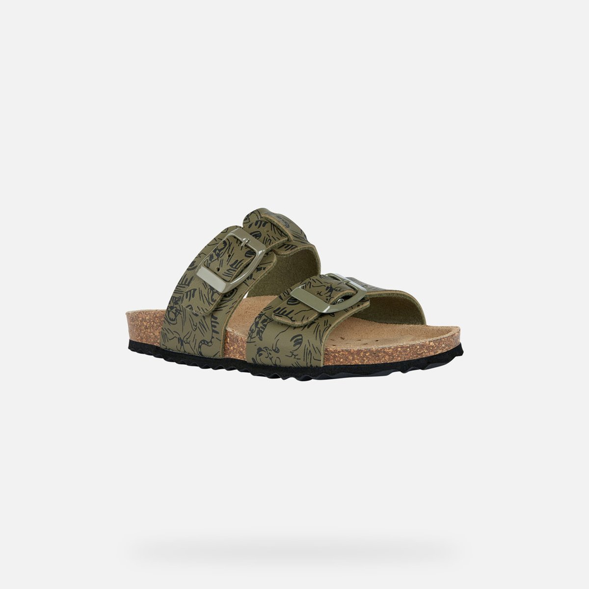 Mules J GHITA vert militaire, GEOX