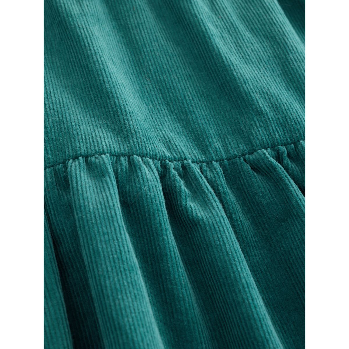 Robe courte en velours côtelé avec col v bleu sarcelle, NEXT