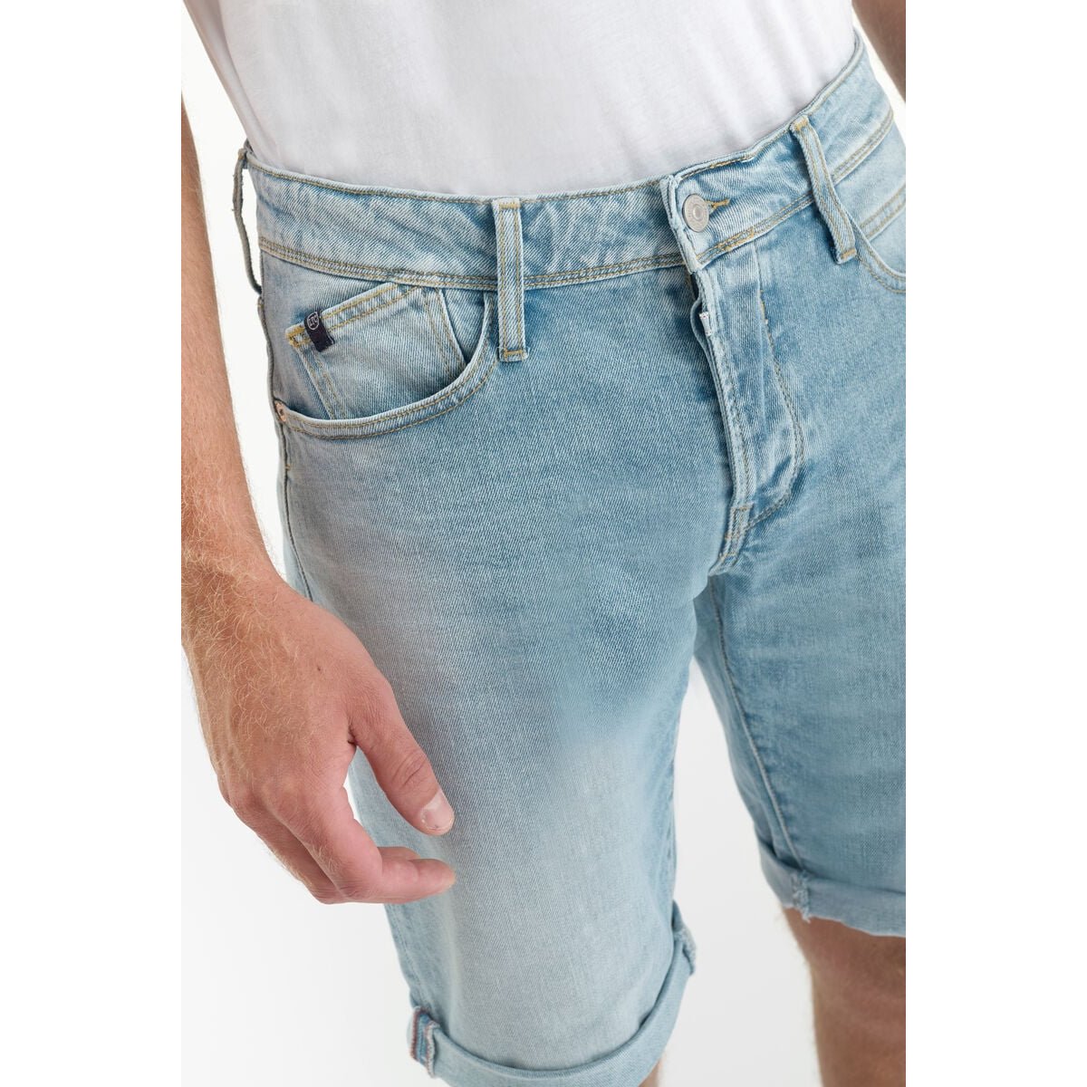 Bermuda short en jeans LANDRES blue, LE TEMPS DES CERISES