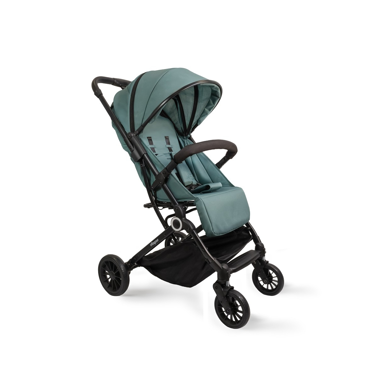 Poussette Silla - Vert foncé couleur unique, INTERBABY