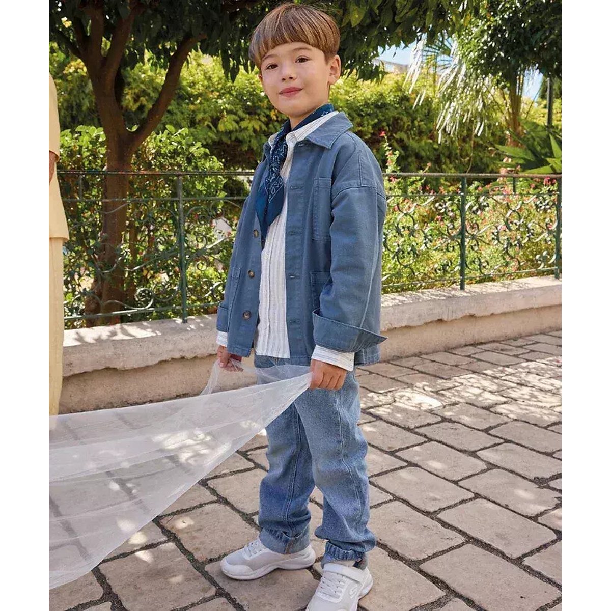 Jeans dritti denim grezzo, TAPE A L'OEIL