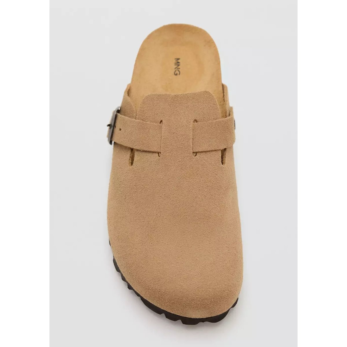 Sabots cuir boucle sable, MANGO TEEN