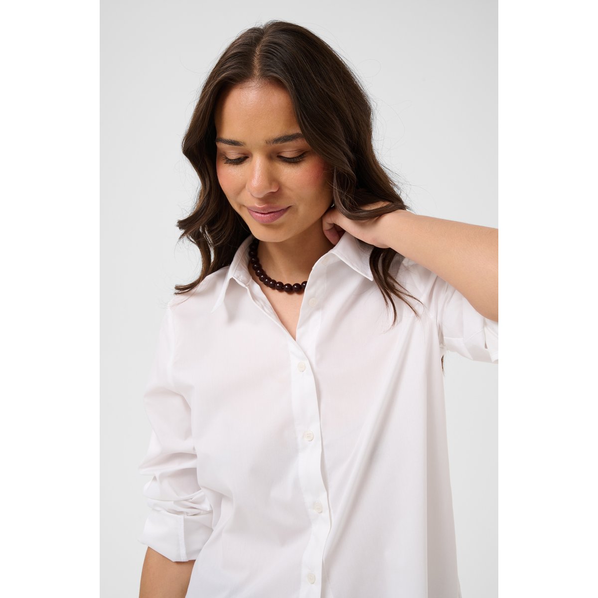 Chemise à manches longues blanc optical white, KAFFE