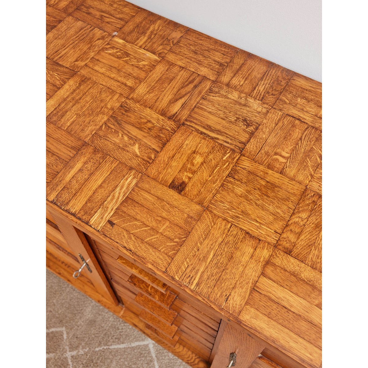 Buffet en bois massif Gilbert N°1457 - Bon état bois clair, DEBONGOUT