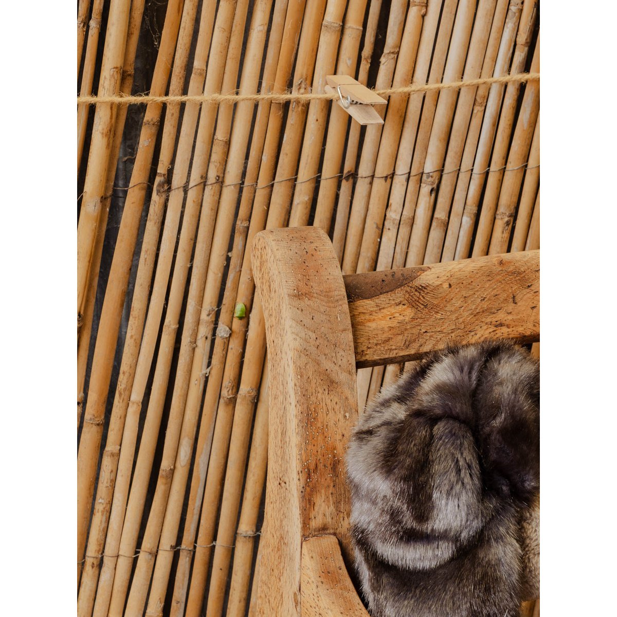 Banc en bois Antoine N°522 - Bon état bois clair, DEBONGOUT