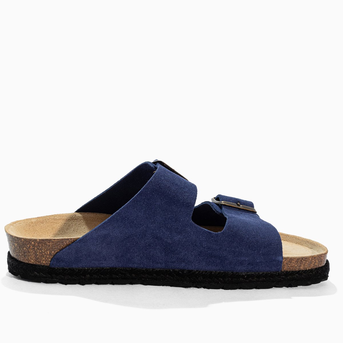 Sandales en cuir suedé BENALLA bleu marine, BAYTON