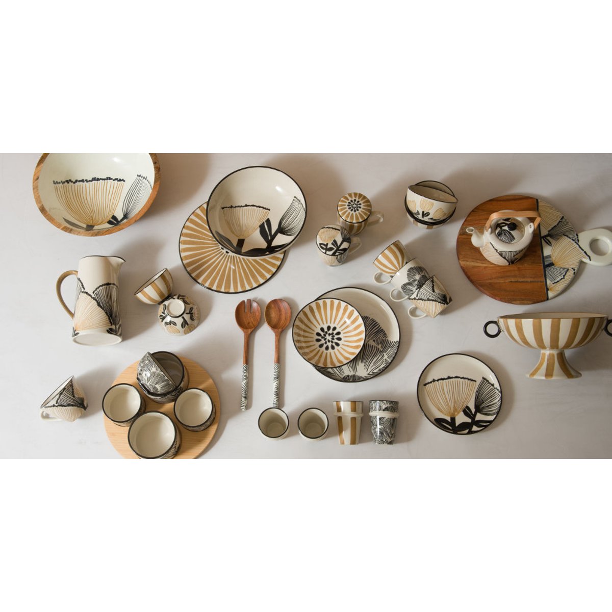 Assiette plate Eva 26 cm (lot de 6) crème / ivoire, AMADEUS
