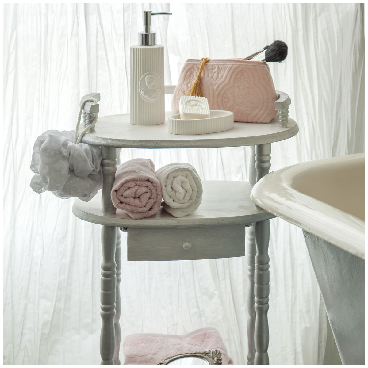 Porte-savon Marquise blanc, MATHILDE M