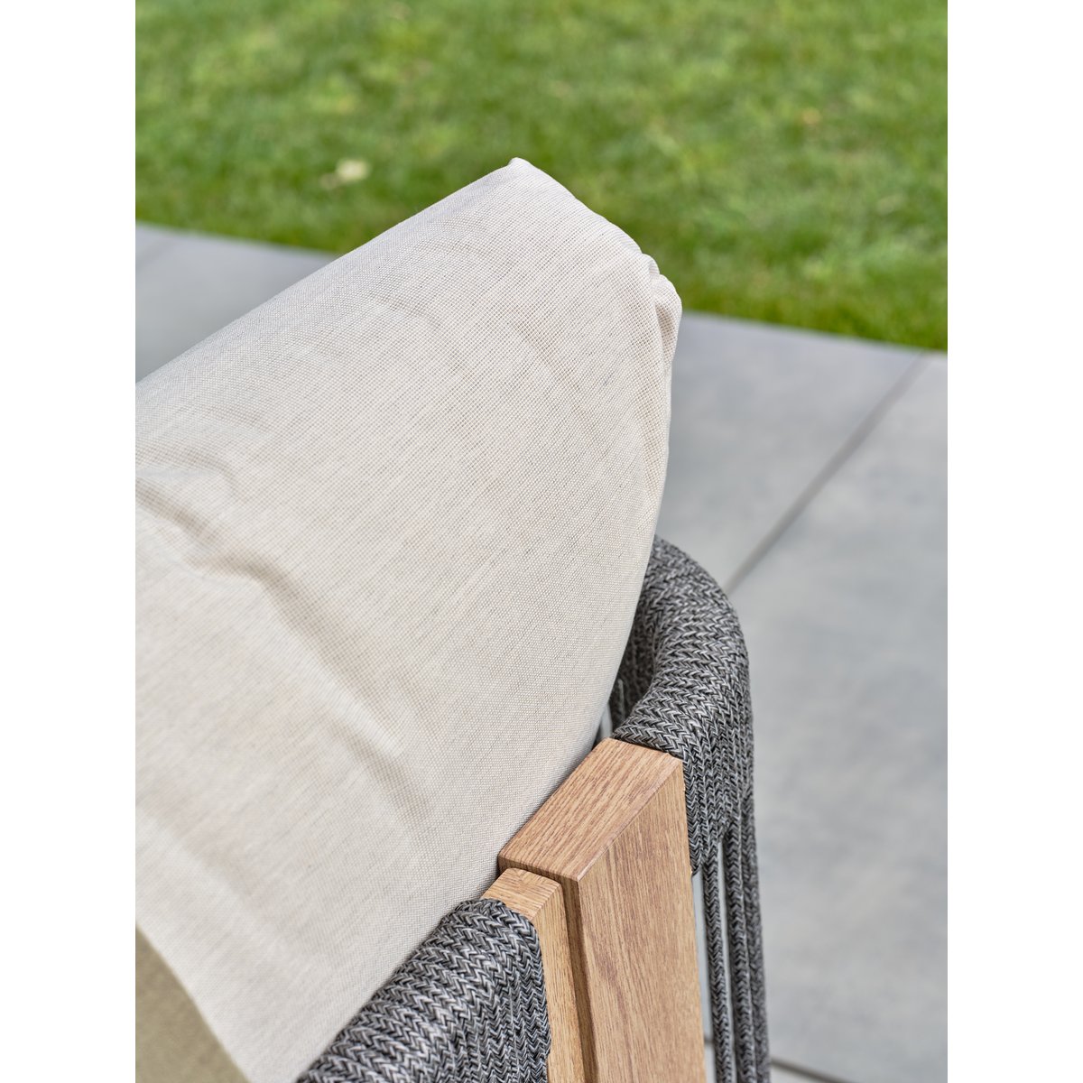 Salon de jardin bas 5 places - JESPAR marron, REMARQUABLE