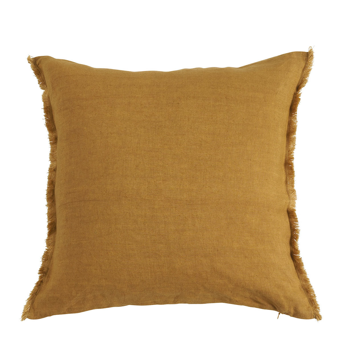 Housse de coussin en lin safran, BLANC D’IVOIRE