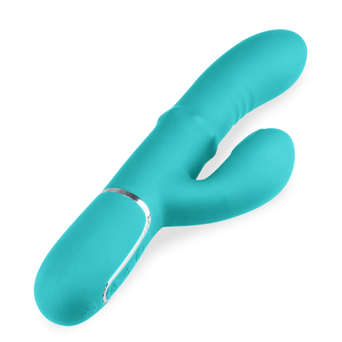 Vibromasseur puissant rabbit percuteur Climax turquoise, LOVE AND VIBES
